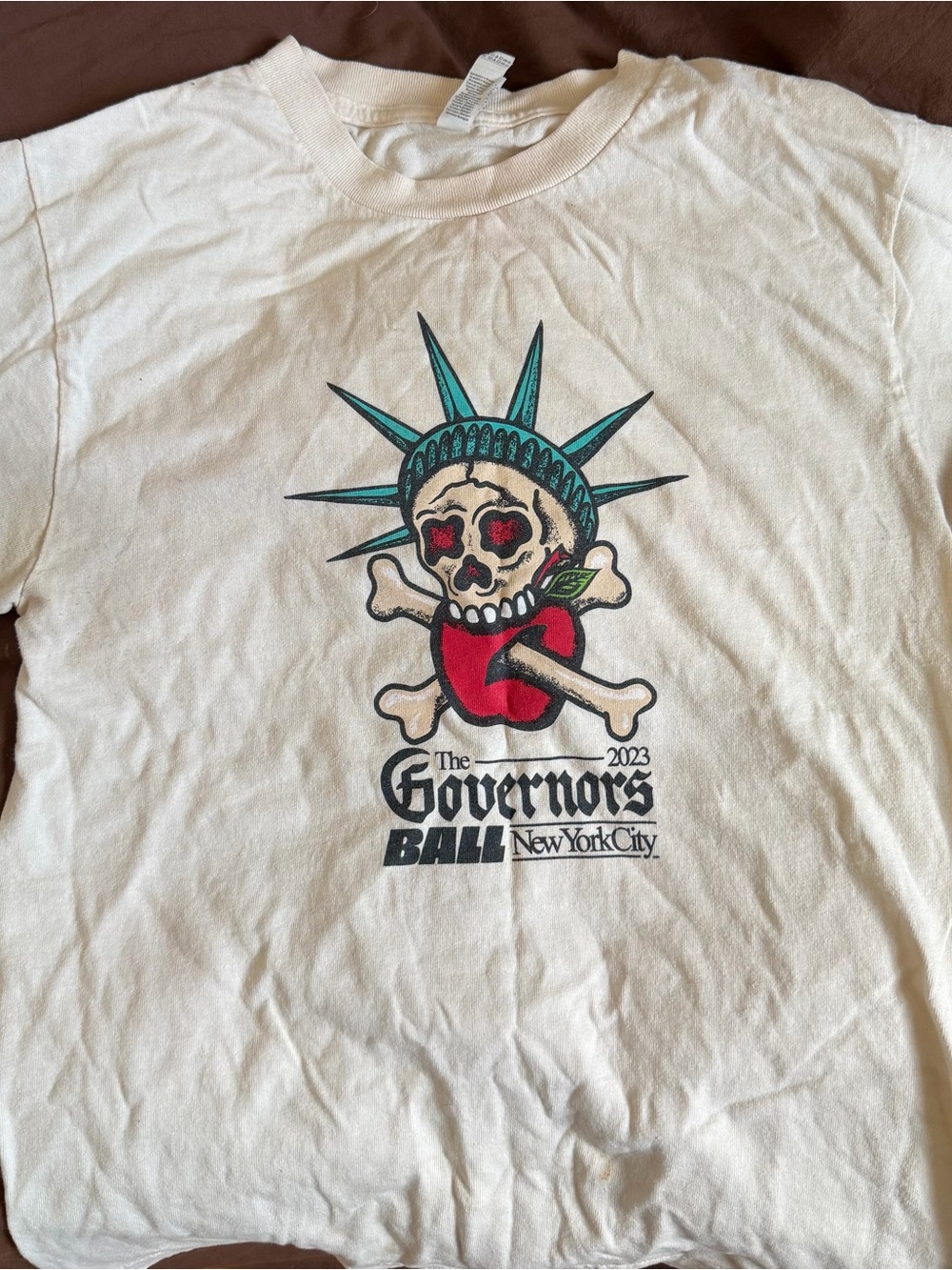 The Governors Ball 2023 White Graphic Tee